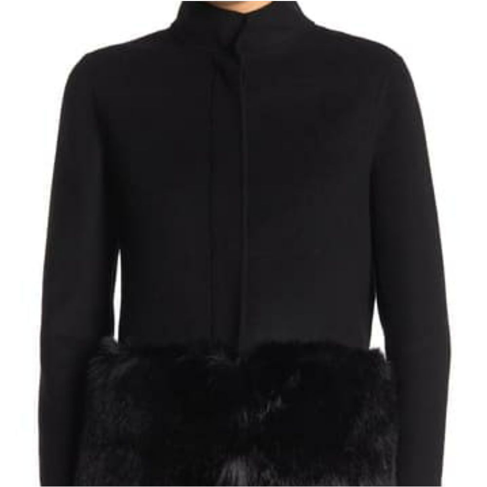NWT RAMY BROOK ADDISON FAUX FUR HEM COAT SZ XS - Picture 4 of 5